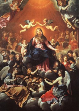  Guido Oil Painting - The Coronation of the Virgin Baroque Guido Reni